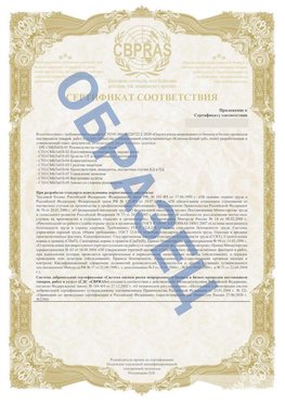 Образец Приложение к СТО 01.064.00220722.2-2020 Нытва Сертификат СТО 01.064.00220722.2-2020 